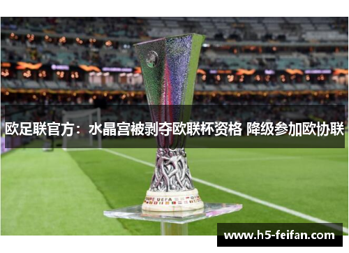 欧足联官方：水晶宫被剥夺欧联杯资格 降级参加欧协联
