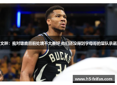 文胖:我对雄鹿目前处境不太看好 他们还没得到字母哥的留队承诺 文胖:我对雄鹿目前处境不太看好 他们还没得到字母哥的留队承诺